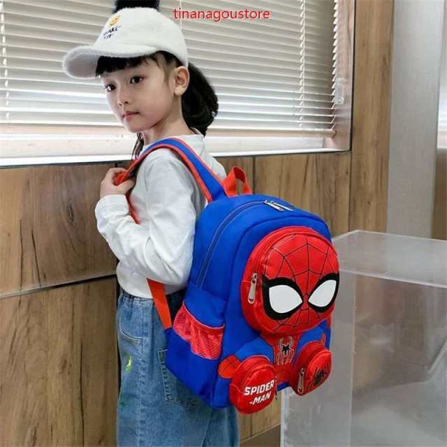 スパイダーマン リュックサック キッズ アメリカンコミック ヒーロー グッズ カバン バッグ バックパック キッズ 子供 カバン ポケット